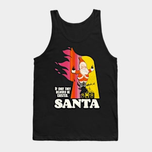 Santa Horror Parody // Christmas Slasher Movie Tank Top